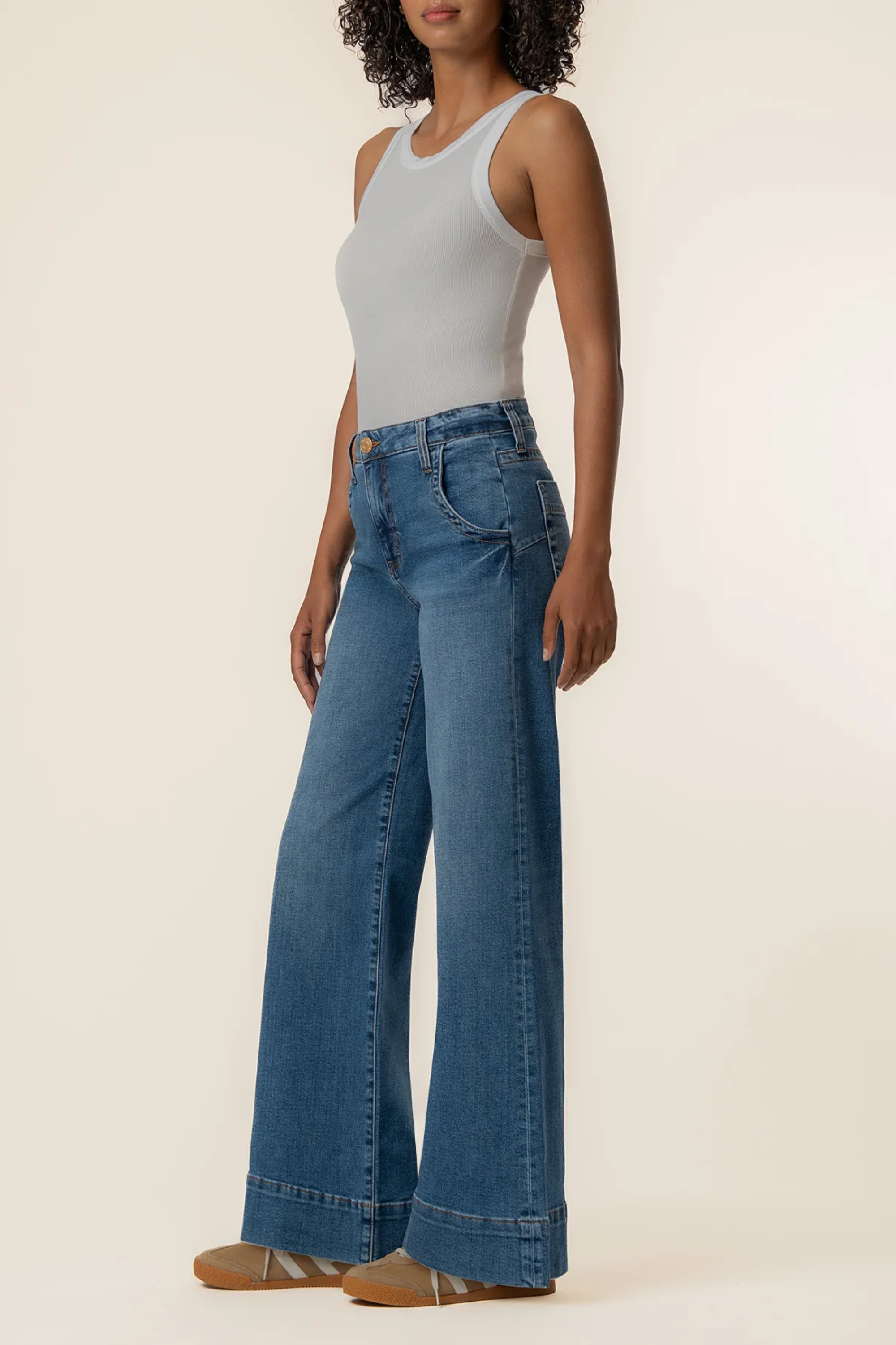 Maya High Rise Wide Leg Jeans-Denim-Vixen Collection, Day Spa and Women's Boutique Located in Seattle, Washington