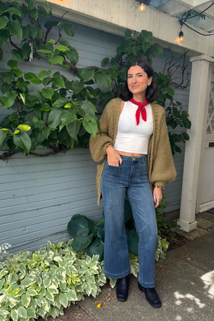 KUT Meg High Rise Wide Leg Patch Pocket Jeans-Denim-Vixen Collection, Day Spa and Women's Boutique Located in Seattle, Washington