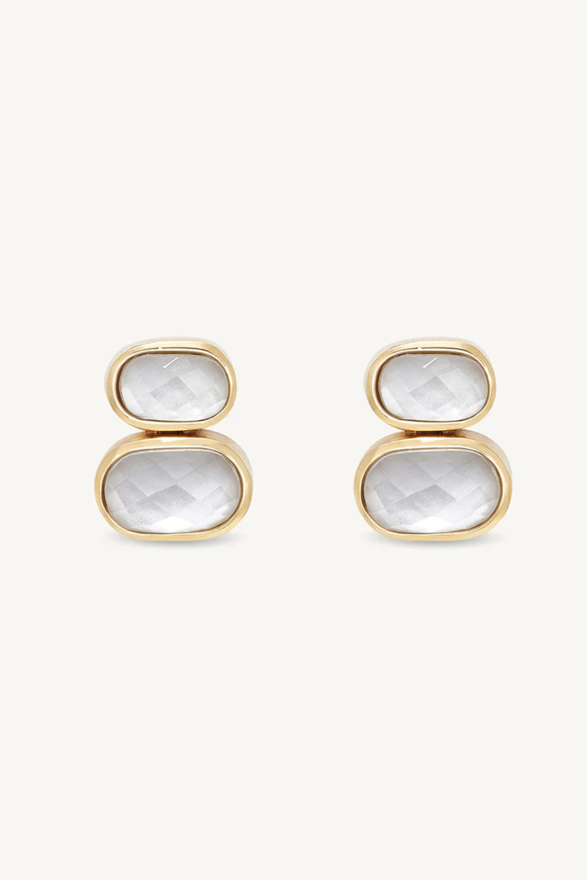 Mercer Double Gemstone Drop Earrings-Earrings-Vixen Collection, Day Spa and Women's Boutique Located in Seattle, Washington