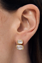 Mercer Double Gemstone Drop Earrings
