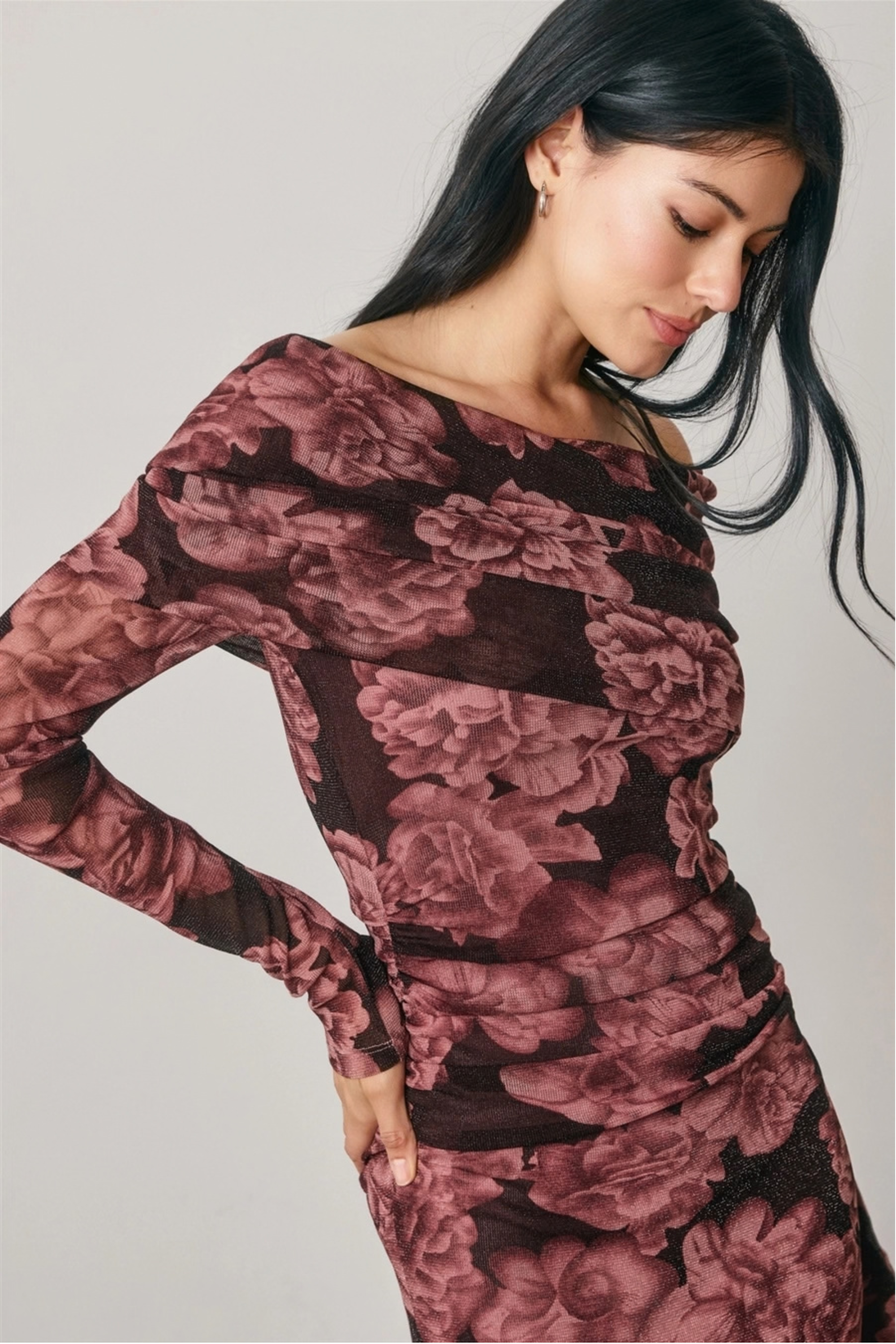 Metallic Rose Dress-Dresses-Vixen Collection, Day Spa and Women's Boutique Located in Seattle, Washington