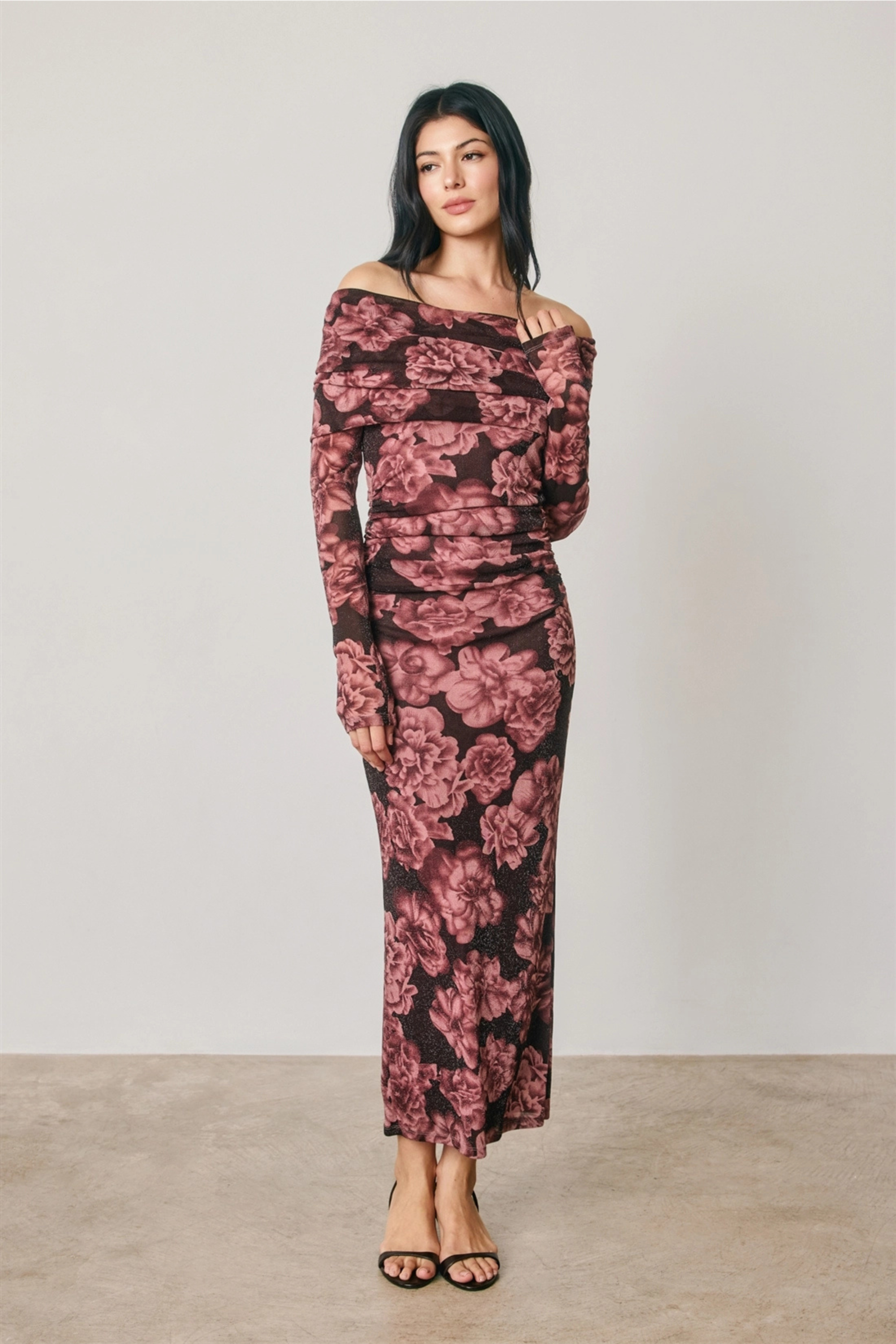 Metallic Rose Dress-Dresses-Vixen Collection, Day Spa and Women's Boutique Located in Seattle, Washington