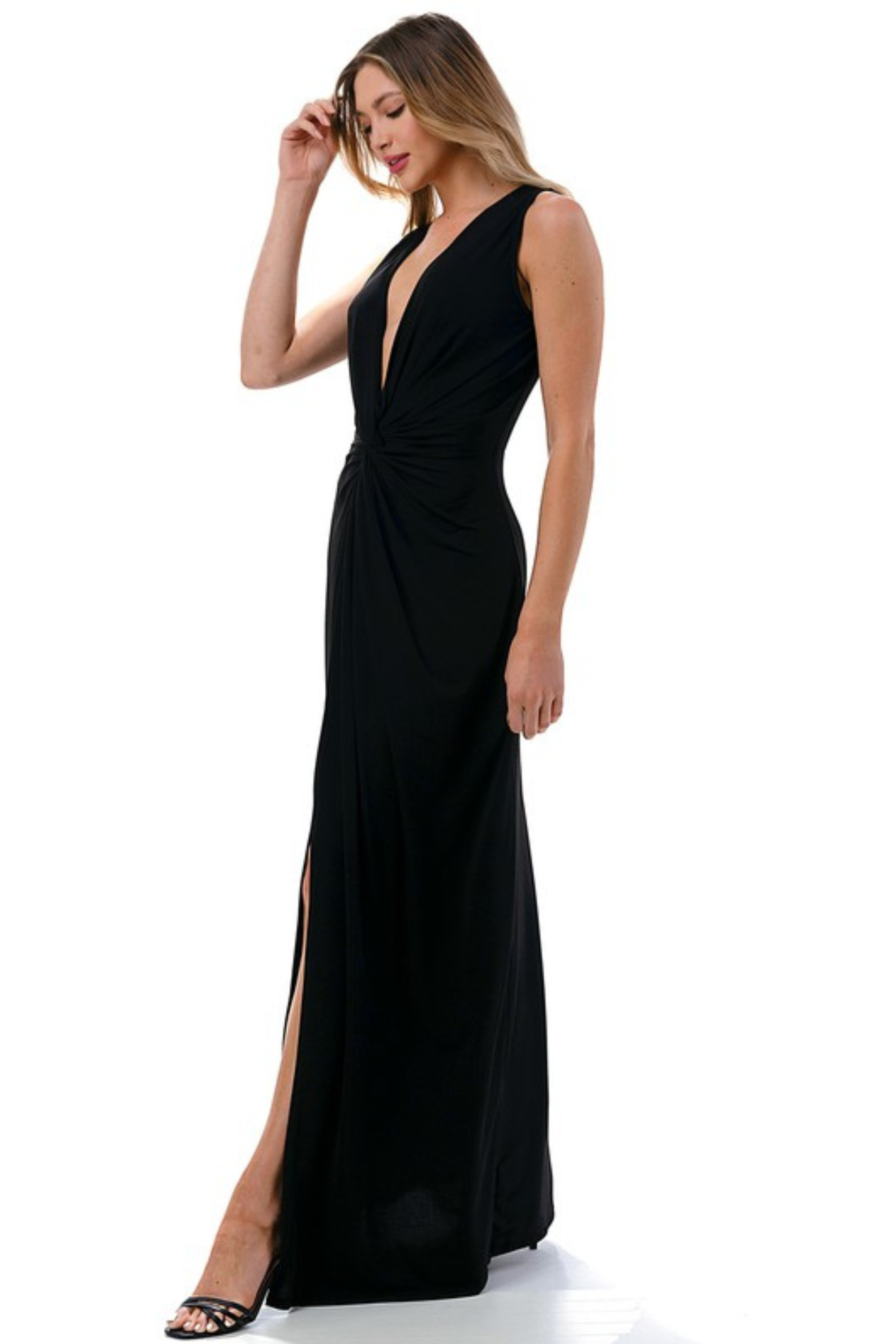 Midnight Twist Dress-Dresses-Vixen Collection, Day Spa and Women's Boutique Located in Seattle, Washington