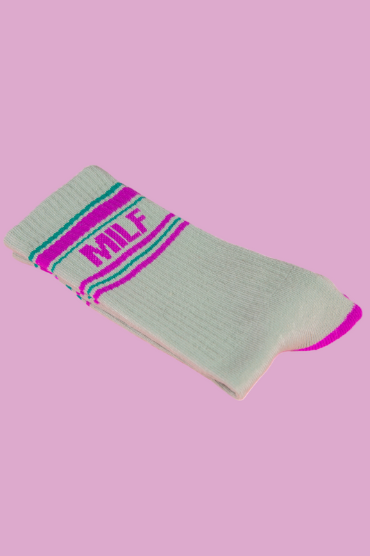 Milf Gym Crew Socks-Socks-Vixen Collection, Day Spa and Women's Boutique Located in Seattle, Washington