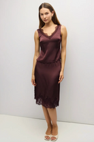 Mina Satin Top-Tank Tops-Vixen Collection, Day Spa and Women's Boutique Located in Seattle, Washington