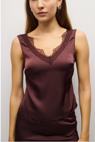 Mina Satin Top-Tank Tops-Vixen Collection, Day Spa and Women's Boutique Located in Seattle, Washington
