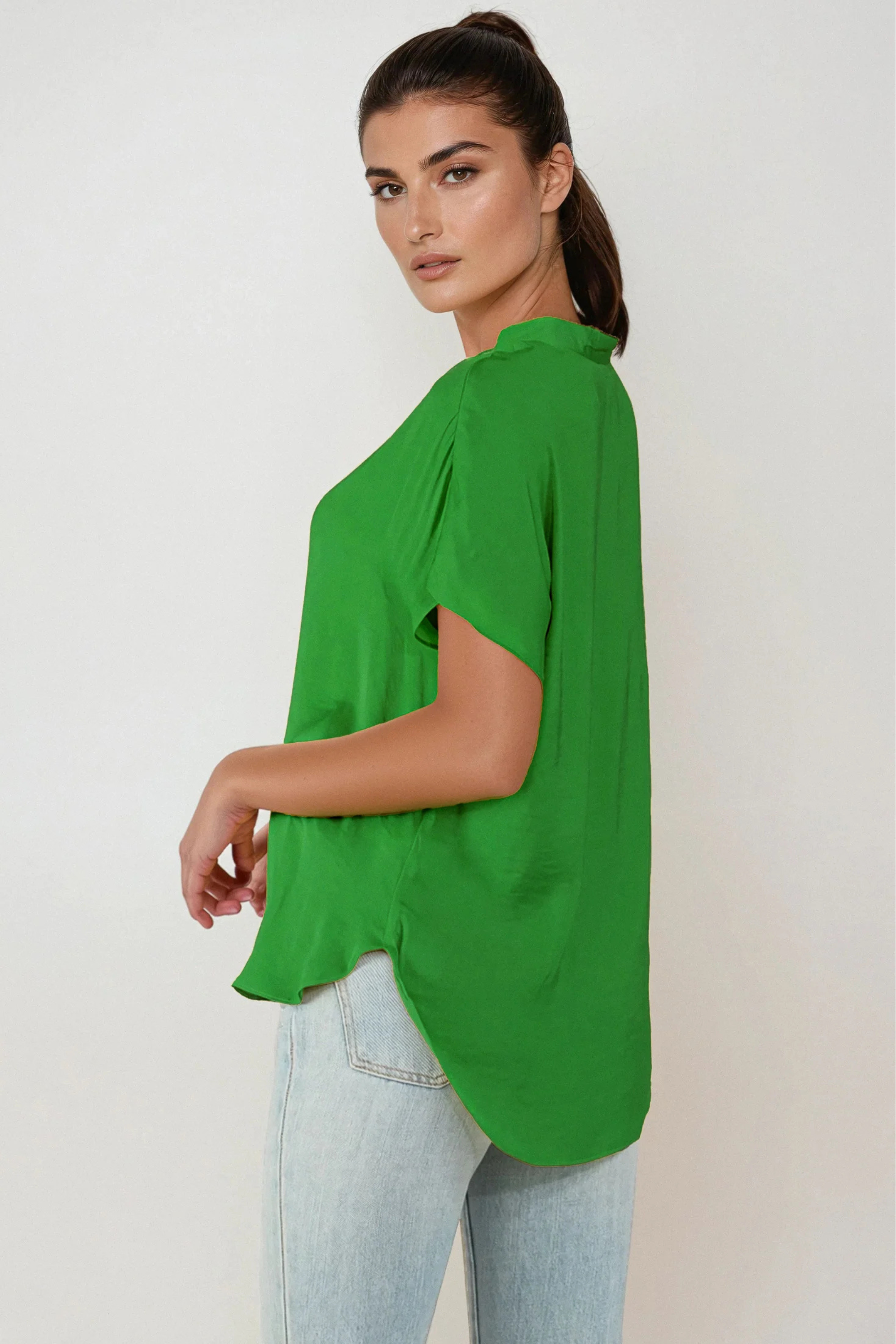 Mindy Top Jewel Tones-Short Sleeves-Vixen Collection, Day Spa and Women's Boutique Located in Seattle, Washington