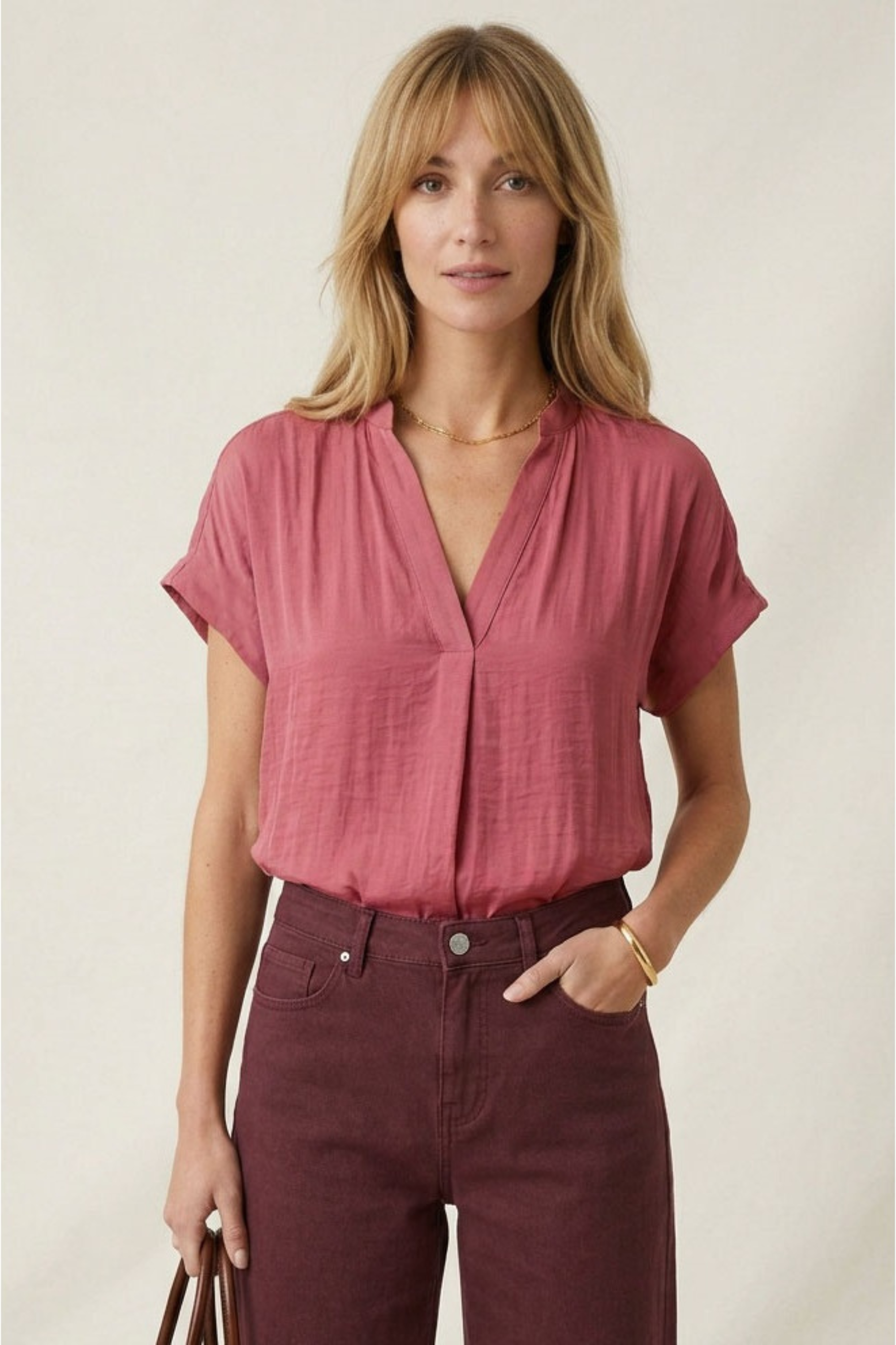 Mindy Top Jewel Tones-Short Sleeves-Vixen Collection, Day Spa and Women's Boutique Located in Seattle, Washington