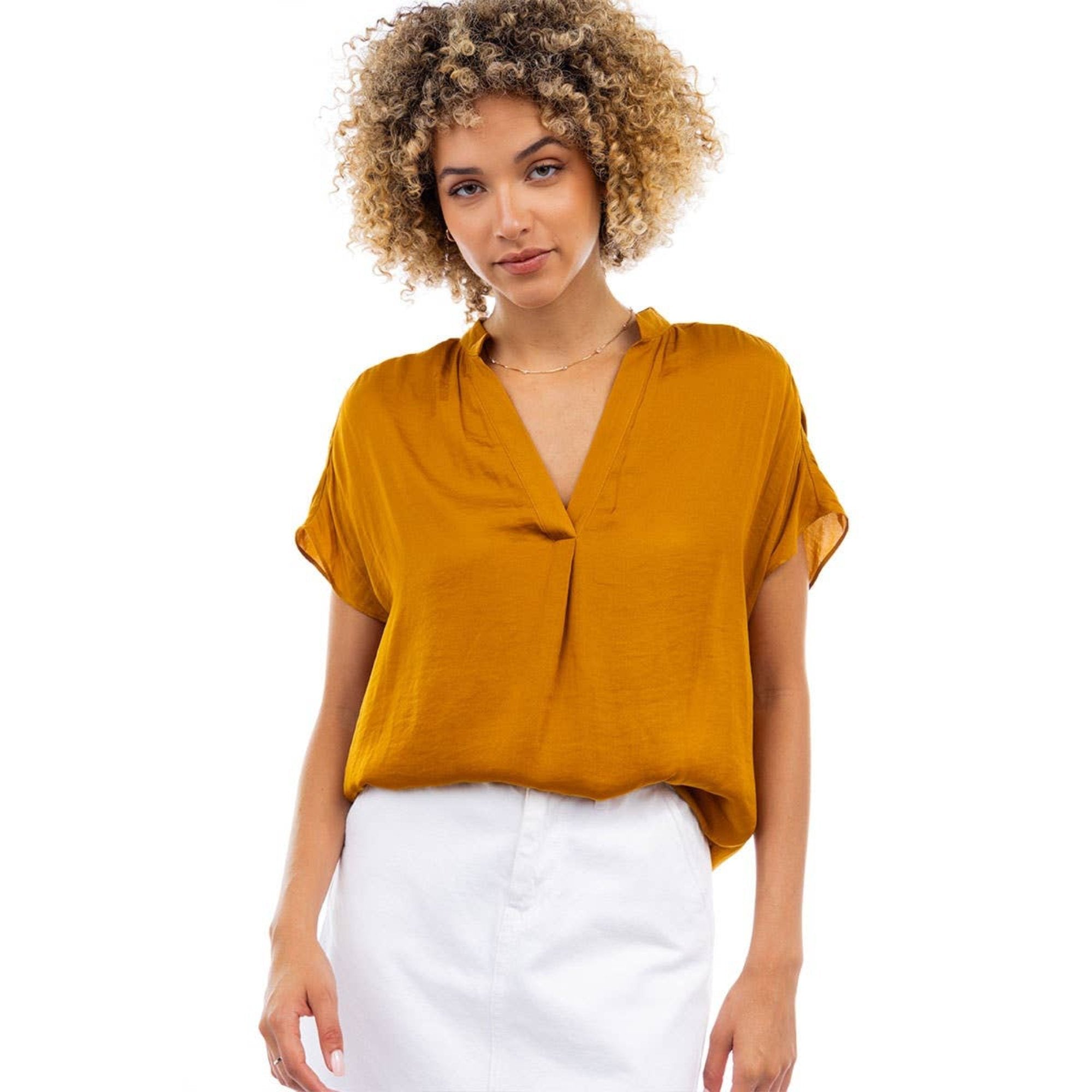 Mindy Top Jewel Tones-Short Sleeves-Vixen Collection, Day Spa and Women's Boutique Located in Seattle, Washington