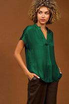 Mindy Top Jewel Tones-Short Sleeves-Vixen Collection, Day Spa and Women's Boutique Located in Seattle, Washington