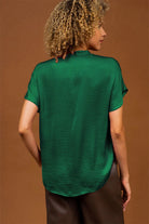 Mindy Top Jewel Tones-Short Sleeves-Vixen Collection, Day Spa and Women's Boutique Located in Seattle, Washington