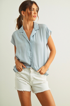 Seabreeze Button Down-Short Sleeves-Vixen Collection, Day Spa and Women's Boutique Located in Seattle, Washington