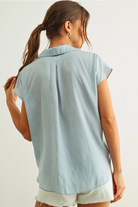 Seabreeze Button Down-Short Sleeves-Vixen Collection, Day Spa and Women's Boutique Located in Seattle, Washington