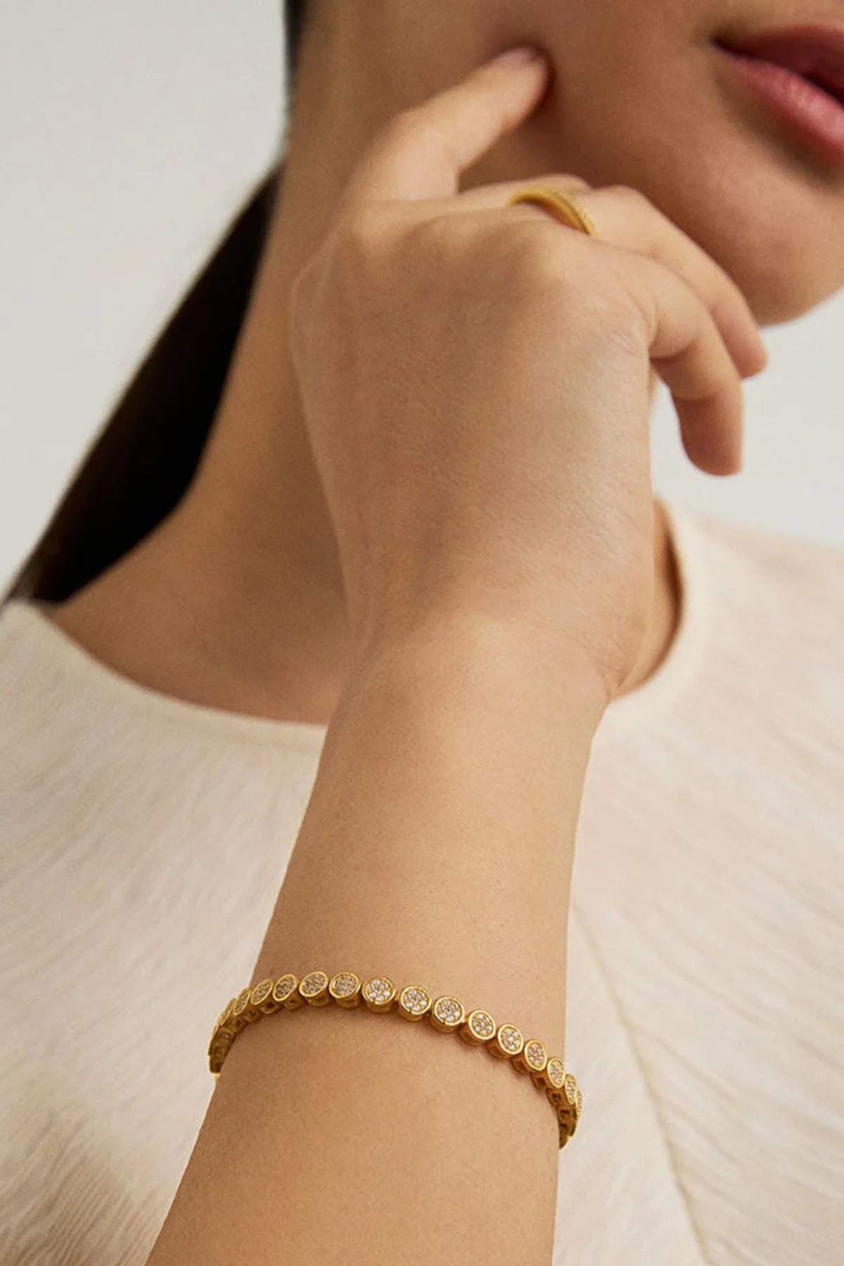 Mirabeau Pave Bracelet-Bracelet-Vixen Collection, Day Spa and Women's Boutique Located in Seattle, Washington