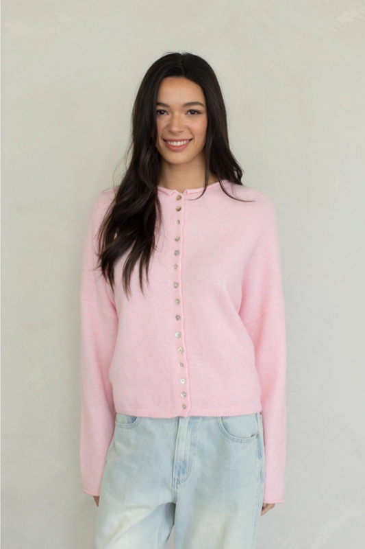 Mismatched Buttons Piper Cardigan-Sweaters-Vixen Collection, Day Spa and Women's Boutique Located in Seattle, Washington