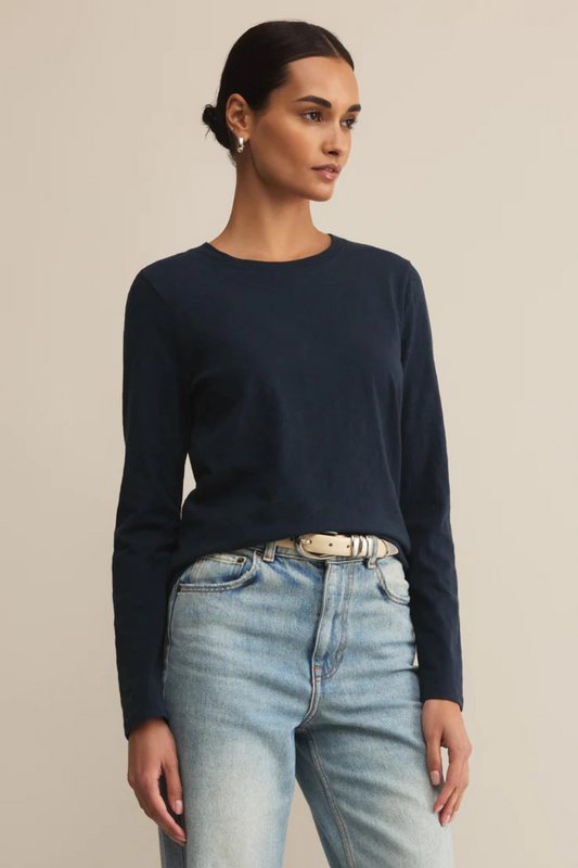 Modern Slub Long Sleeve Tee-Long Sleeves-Vixen Collection, Day Spa and Women's Boutique Located in Seattle, Washington