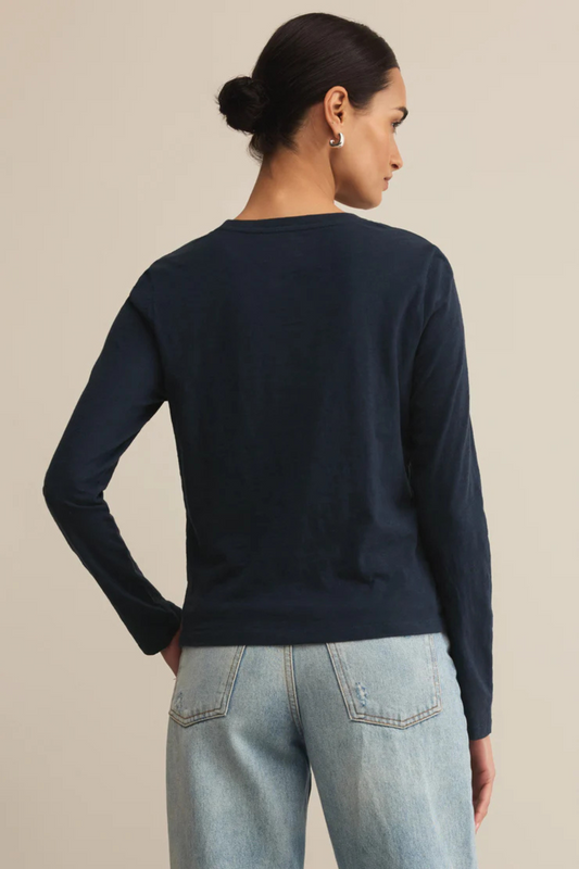 Modern Slub Long Sleeve Tee-Long Sleeves-Vixen Collection, Day Spa and Women's Boutique Located in Seattle, Washington