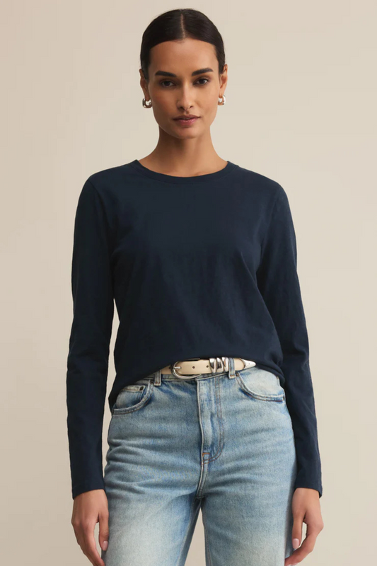 Modern Slub Long Sleeve Tee-Long Sleeves-Vixen Collection, Day Spa and Women's Boutique Located in Seattle, Washington