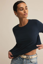 Modern Slub Long Sleeve Tee-Long Sleeves-Vixen Collection, Day Spa and Women's Boutique Located in Seattle, Washington