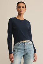 Modern Slub Long Sleeve Tee-Long Sleeves-Vixen Collection, Day Spa and Women's Boutique Located in Seattle, Washington