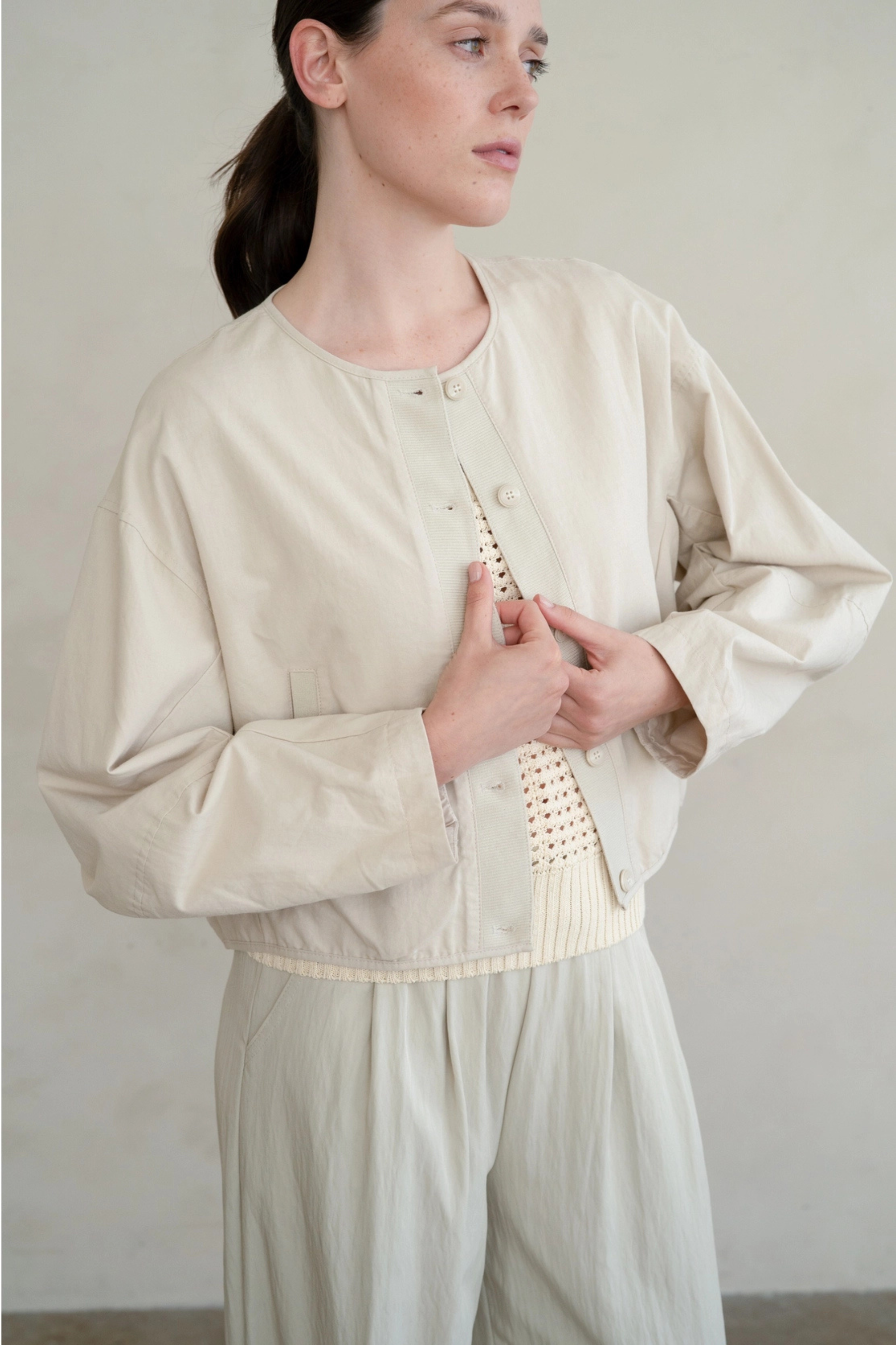 Mono Button Jacket-Jackets-Vixen Collection, Day Spa and Women's Boutique Located in Seattle, Washington