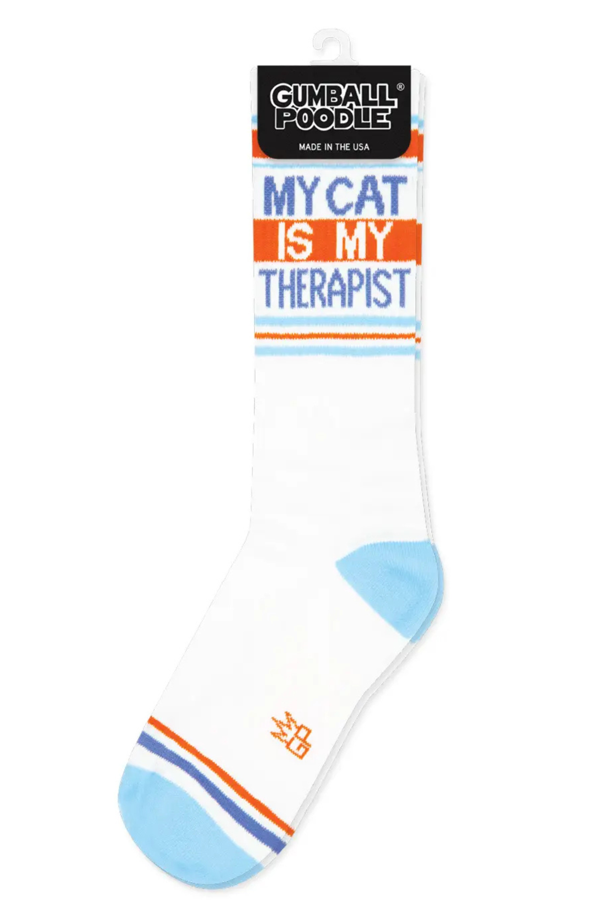 My Cat Is My Therapist Gym Crew Socks-Socks-Vixen Collection, Day Spa and Women's Boutique Located in Seattle, Washington