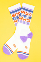 My Dog Is My Therapist Gym Crew Socks-Socks-Vixen Collection, Day Spa and Women's Boutique Located in Seattle, Washington