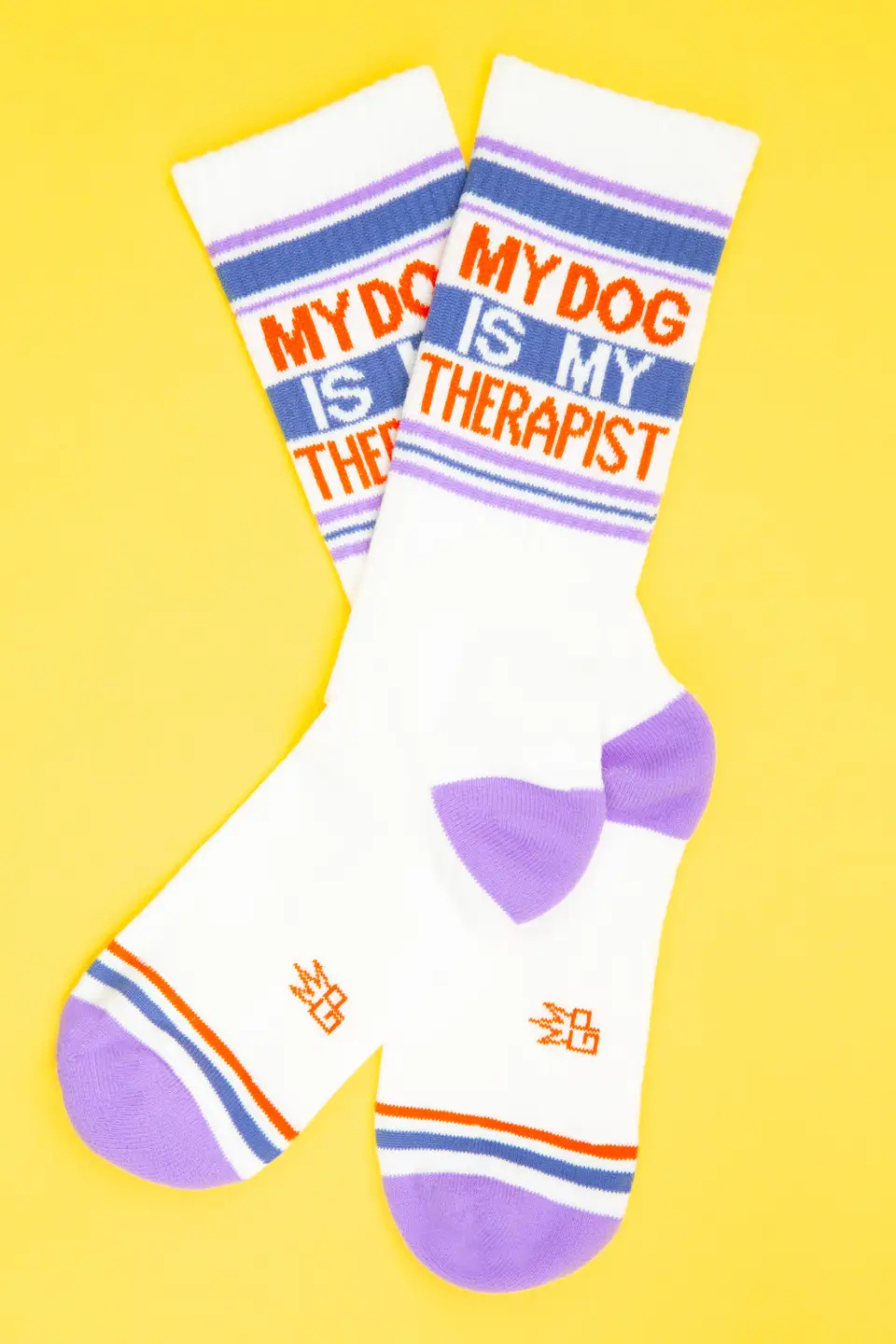 My Dog Is My Therapist Gym Crew Socks-Socks-Vixen Collection, Day Spa and Women's Boutique Located in Seattle, Washington