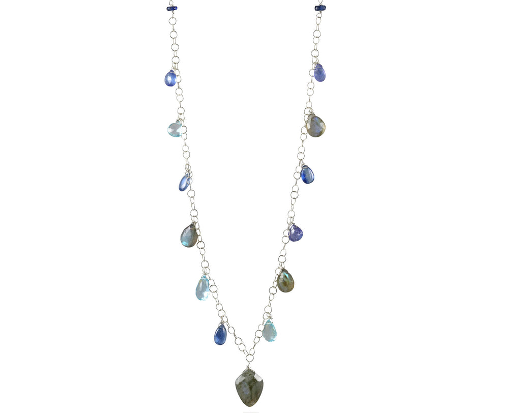 18" Labradorite Silver Necklace-Jewelry-Vixen Collection, Day Spa and Women's Boutique Located in Seattle, Washington