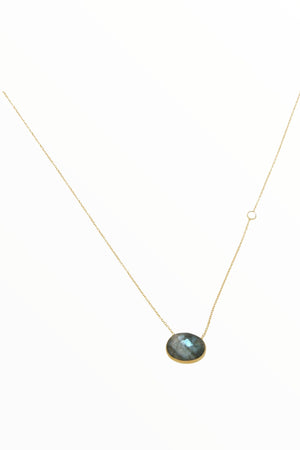 Labradorite Oval Pendant-Necklaces-Vixen Collection, Day Spa and Women's Boutique Located in Seattle, Washington