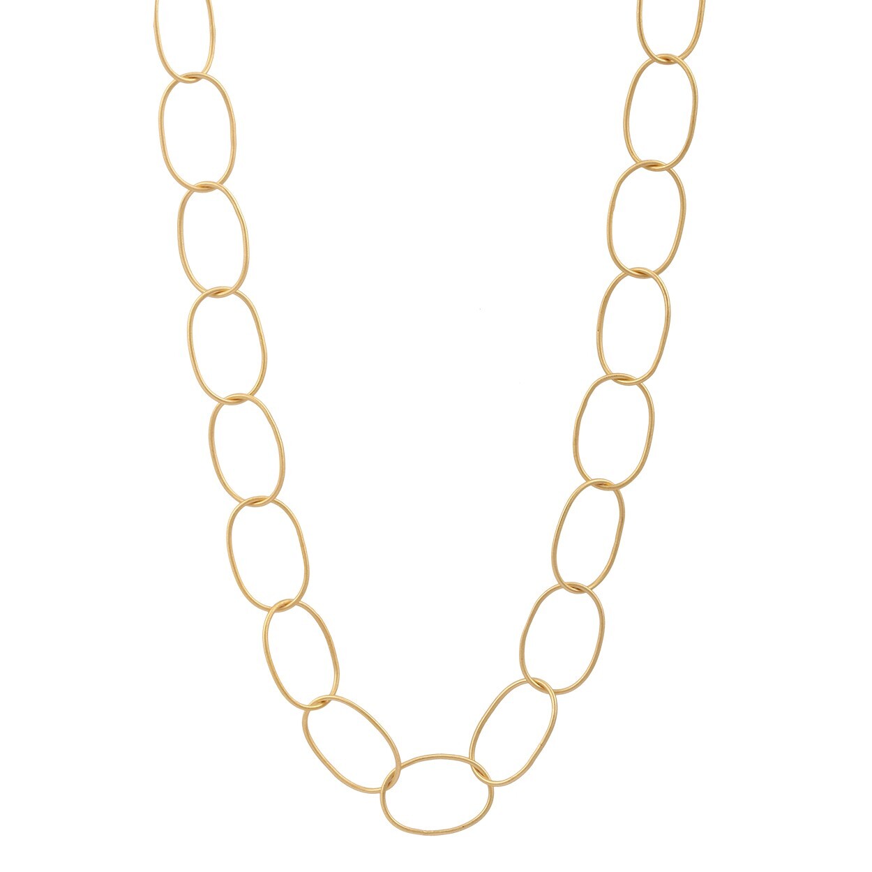 Large Gold Circles Necklace-Necklaces-Vixen Collection, Day Spa and Women's Boutique Located in Seattle, Washington