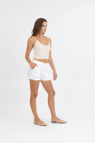 Level99 Jolene Trouser Shorts-Shorts-Vixen Collection, Day Spa and Women's Boutique Located in Seattle, Washington