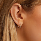 Taner Mini Huggies-Earrings-Vixen Collection, Day Spa and Women's Boutique Located in Seattle, Washington
