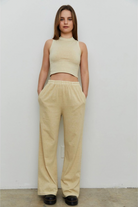 New Flow Cotton Flare Pant-Loungewear Bottoms-Vixen Collection, Day Spa and Women's Boutique Located in Seattle, Washington