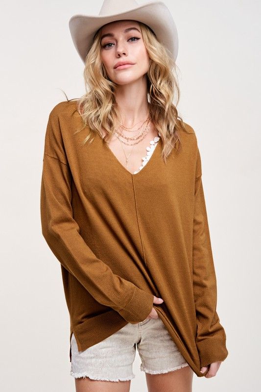 Go To Sweater, Camel-Sweaters-Vixen Collection, Day Spa and Women's Boutique Located in Seattle, Washington