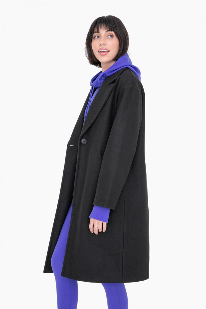 Classic Tailored Coat - Navy