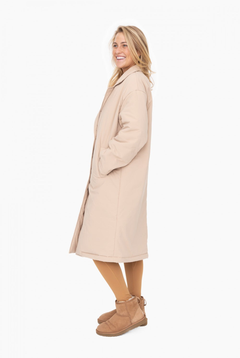 Elys Button Coat, Natural-Coats-Vixen Collection, Day Spa and Women's Boutique Located in Seattle, Washington