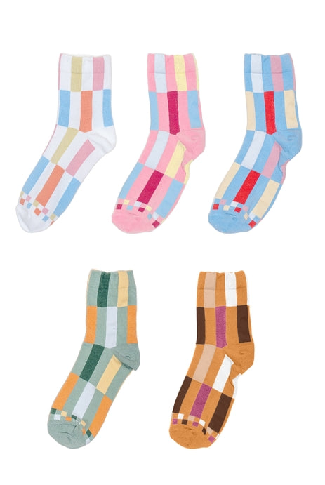 Color Block Socks-Socks-Vixen Collection, Day Spa and Women's Boutique Located in Seattle, Washington