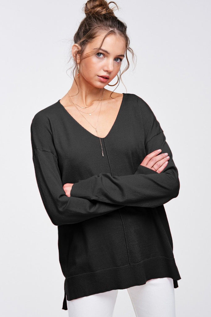 Go To Sweater, Black-Sweaters-Vixen Collection, Day Spa and Women's Boutique Located in Seattle, Washington