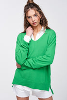 Go To Sweater, Green Apple-Sweaters-Vixen Collection, Day Spa and Women's Boutique Located in Seattle, Washington