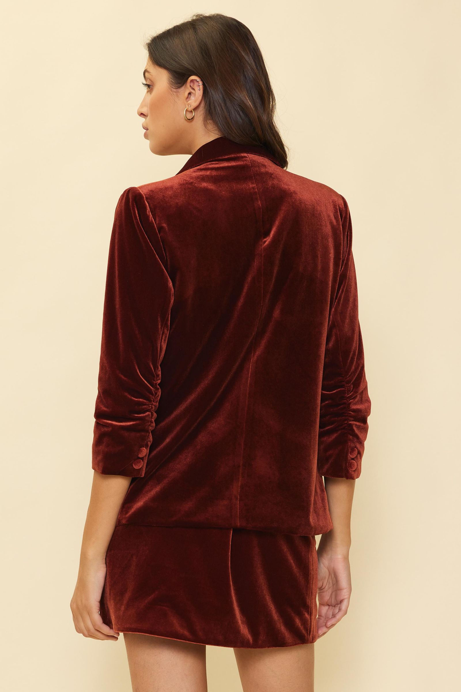 Charlize Velvet Blazer-Blazers-Vixen Collection, Day Spa and Women's Boutique Located in Seattle, Washington