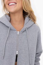 "Zip It" Longline Hoodie-Loungewear Tops-Vixen Collection, Day Spa and Women's Boutique Located in Seattle, Washington