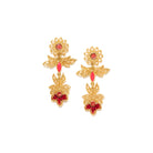 Appoline Flower Earrings, Red-Earrings-Vixen Collection, Day Spa and Women's Boutique Located in Seattle, Washington