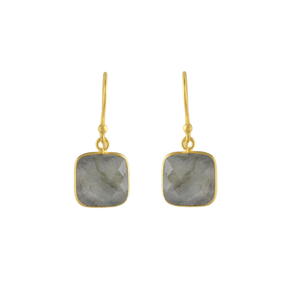 Labradorite French Hooks-Earrings-Vixen Collection, Day Spa and Women's Boutique Located in Seattle, Washington