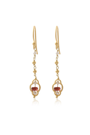 Garnet Pearl-Earrings-Vixen Collection, Day Spa and Women's Boutique Located in Seattle, Washington