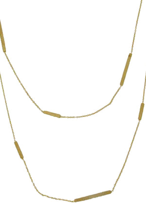 Gold Chain with Bars-Necklaces-Vixen Collection, Day Spa and Women's Boutique Located in Seattle, Washington