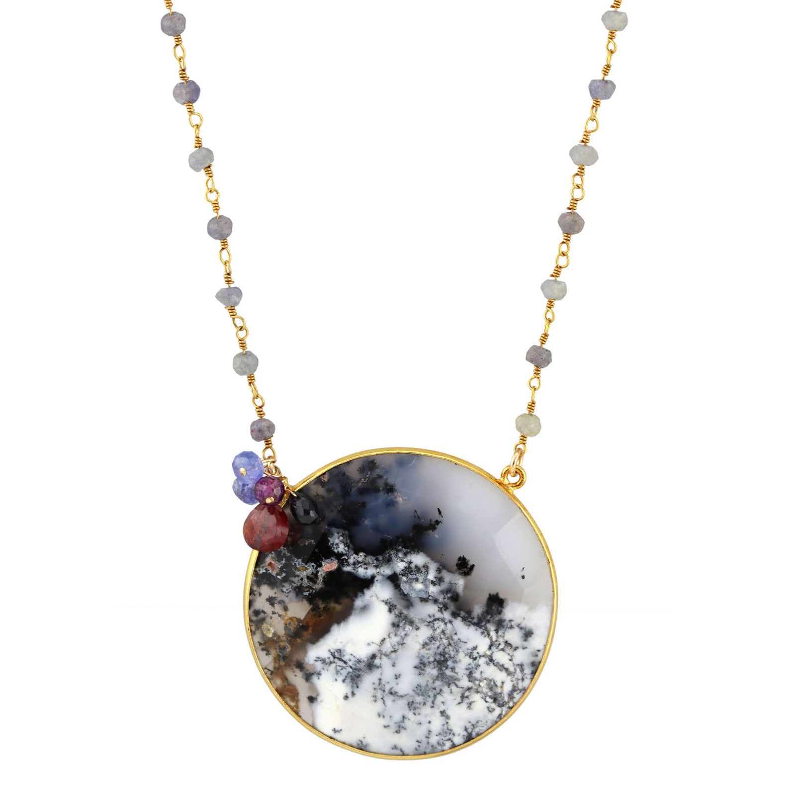 Dendritic Opal 18" Necklace-Necklaces-Vixen Collection, Day Spa and Women's Boutique Located in Seattle, Washington