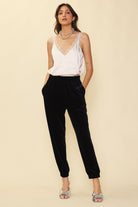 Velour Velvet Joggers-Pants-Vixen Collection, Day Spa and Women's Boutique Located in Seattle, Washington
