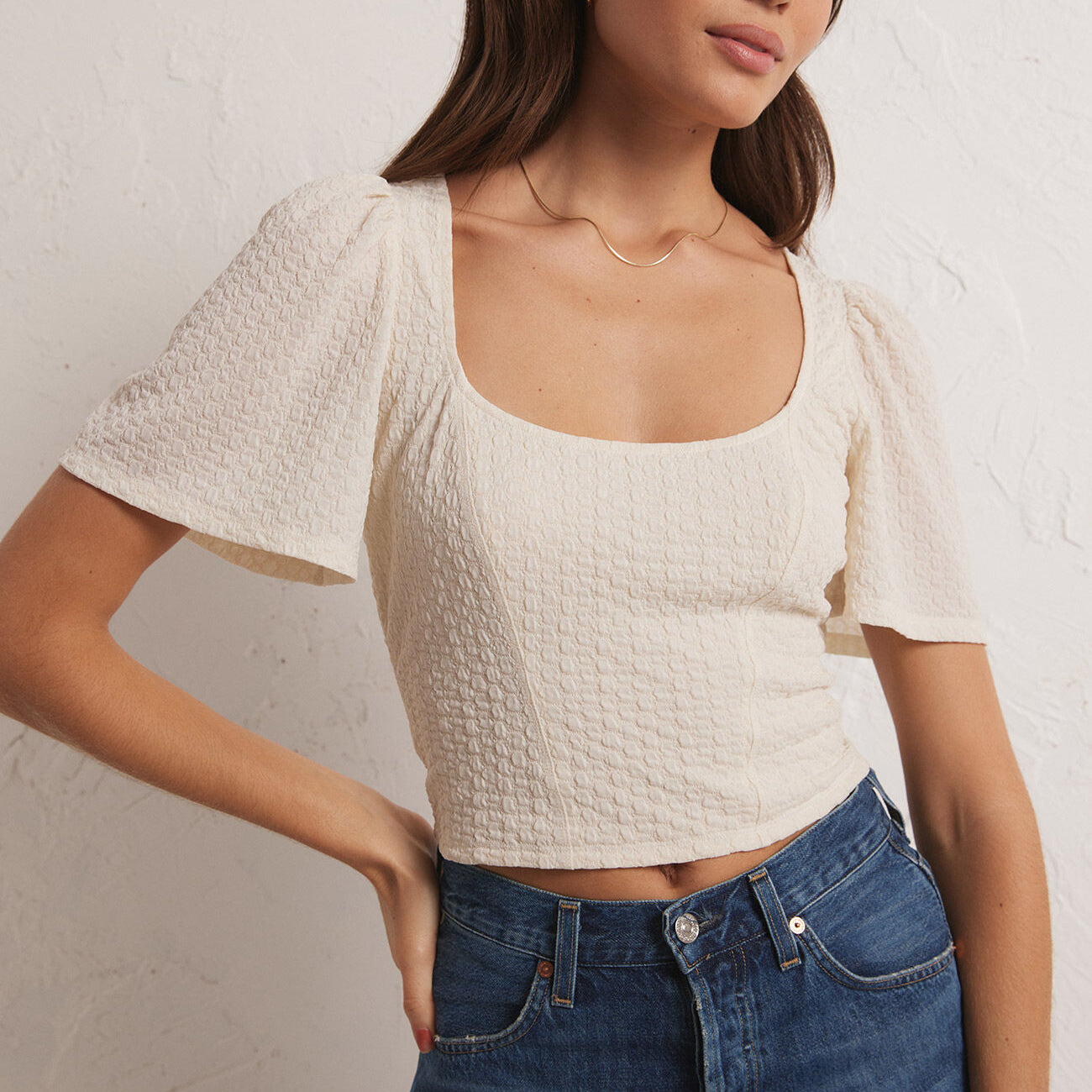 Maxine Knit Top-Short Sleeves-Vixen Collection, Day Spa and Women's Boutique Located in Seattle, Washington