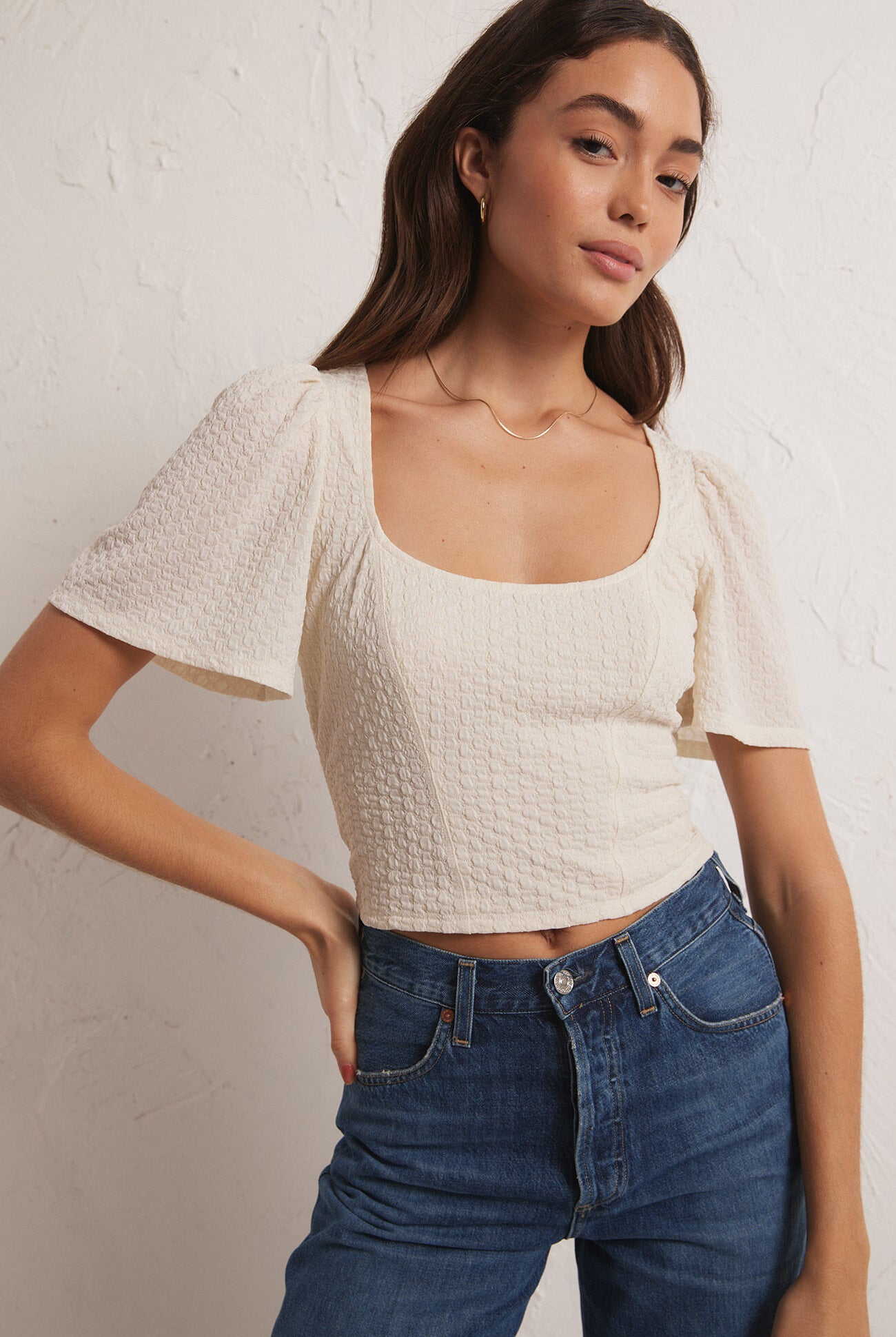 Maxine Knit Top-Short Sleeves-Vixen Collection, Day Spa and Women's Boutique Located in Seattle, Washington